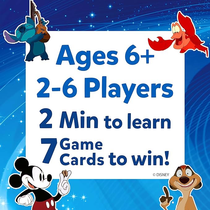 Skillmatics Card Game - Guess in 10 Disney, Perfect for Girls, Boys, Kids, Teens, Adults Who Love Board Games, Cinderella, Mickey Mouse, Moana, Valentine's Day Gifts for Ages 6, 7, 8, 9 and Up