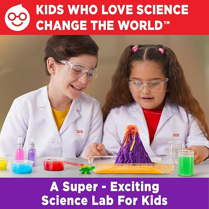 Doctor Jupiter My First Amazing Science Kit for Kids Ages 4+ | Birthday Gift Ideas for 4-5-6-7-8-9-10-11-12 Year Old Boys & Girls | STEM Learning & Educational Toys |Advanced Science Experiment Series