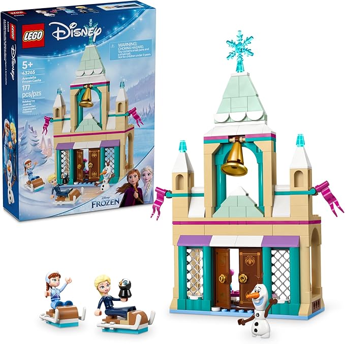 LEGO Disney Frozen: Arendelle Frozen Castle - Building Playset for Kids, Girls & Boys, Ages 5+ - Frozen Castle Toy for Fans with Princess Anna and Elsa Minidolls - Gift Idea for Birthdays - 43265