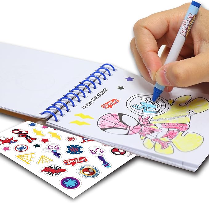 Spidey and his Amazing Friends 5 in 1 Creativity Tub, 50-Piece Preschool Arts and Crafts Activity Set, Kids Toys for Ages 3 Up