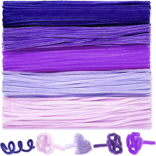 Peryiter 500 Pieces Pipe Cleaners Chenille Stems 12 Inch Craft Supplies Bulk for DIY Art and Craft Projects Creative Gift Wrapping Party Decorations(Pink,12 Inch)
