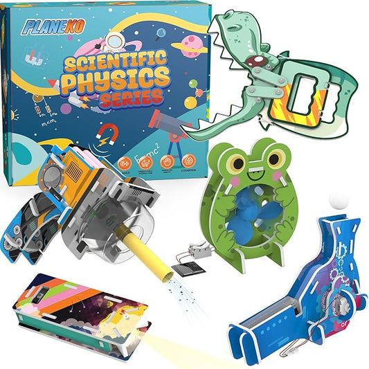 PLANEKO STEM Kits for Kids Age 8-10 Science Kits STEM Projects Craft for Kids Building Kits 3D Puzzle for Kids Age 8-12 STEM Activities Toy for Boys Girls 6 7 8 9 10 11 12+ Year Old Birthday Gift