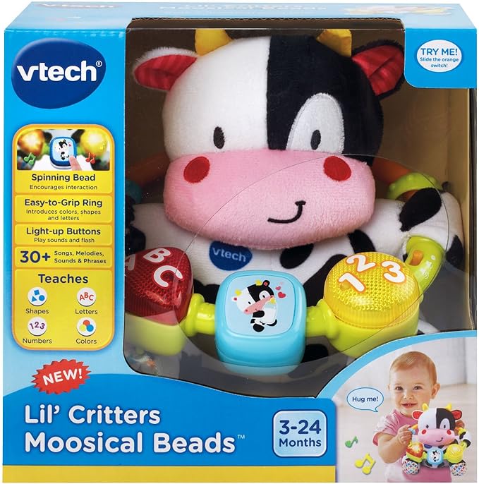 VTech Baby Lil' Critters Moosical Beads, Black/White