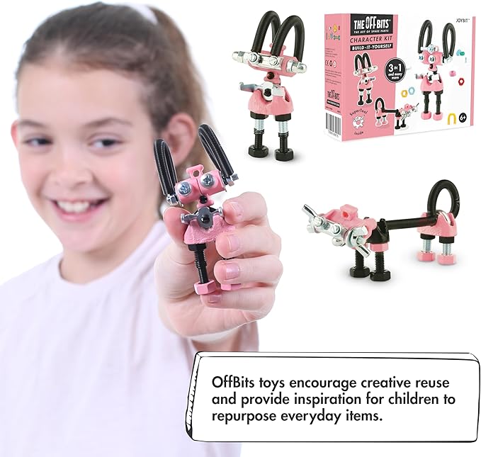 JoyBit Build Your Own Robot Toy Construction Set, Educational STEM Activities Learning Kit, Creative Build and Play Model Kit Steam Toys for 6 7 8 9 10+ Year Old Boys and Girls