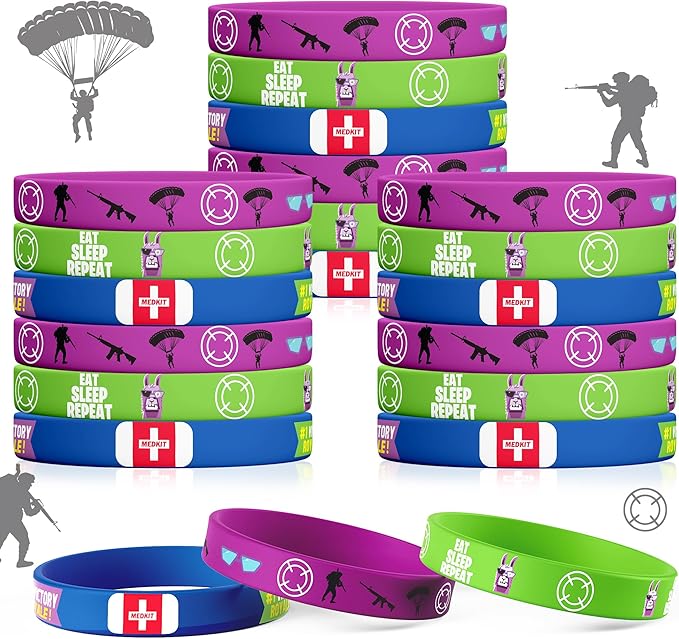 Video Games Bracelets Silicone Wristband 30Pcs Llama Theme Party Decorations Supplies for Video Games Llama Gamer Birthday Party Favors