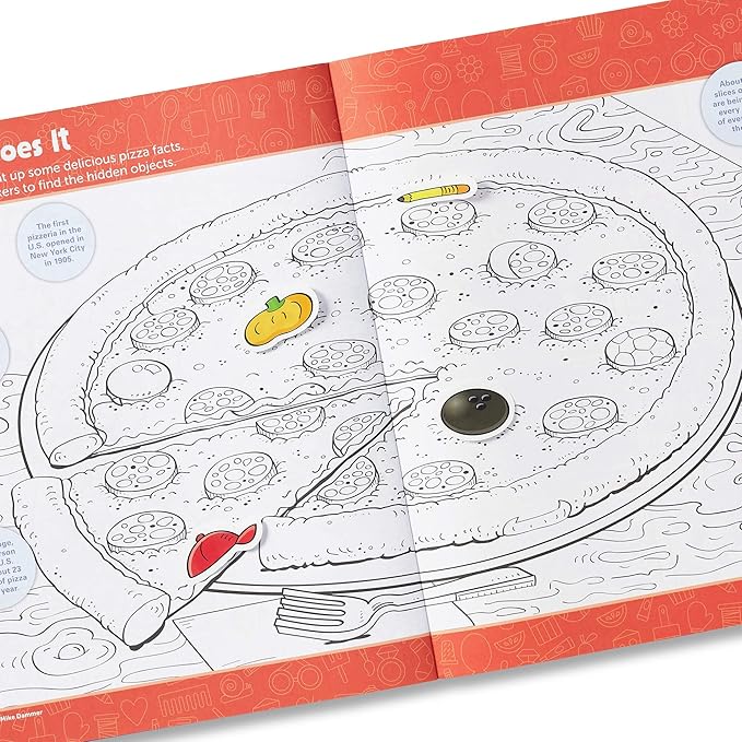 Highlights Hidden Pictures Sticker Challenge Books for Kids Ages 6 and Up, 4-Pack, 64 Pages of Seek and Find Activities, Double as Coloring Books, 440+ Stickers