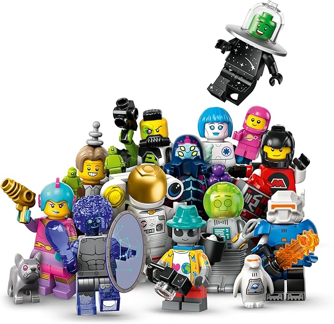 LEGO 71046 Minifigures Weltraum Serie 26, Überraschungsbox mit 1 von 12 Figuren