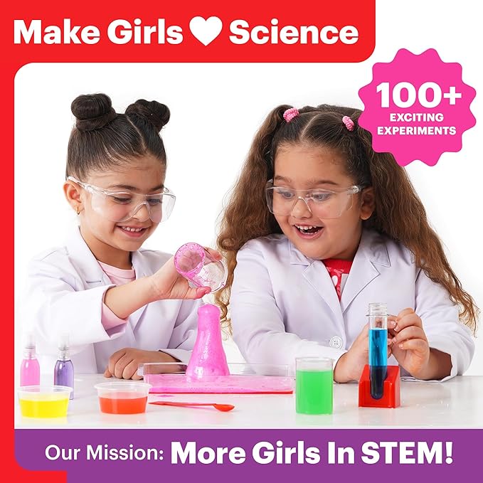 Doctor Jupiter Girls First Science Experiment Kit for Kids Ages 4-5-6-7-8| Christmas, Birthday Gift Ideas for 4-8 Year Old Girls| STEM Learning & Educational Toys