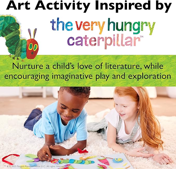 Creativity for Kids The Very Hungry Caterpillar Toy: Fun Felt Play - Busy Board for Toddlers from The World of Eric Carle Books, Preschool Arts and Crafts for for Kids Ages 3-5+