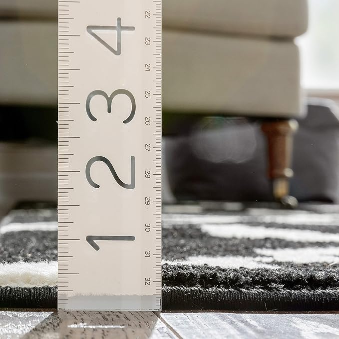 Well Woven Sydney LuLu's Lattice Black Modern Geometric Trellis Area Rug 7'10" x 10'6"