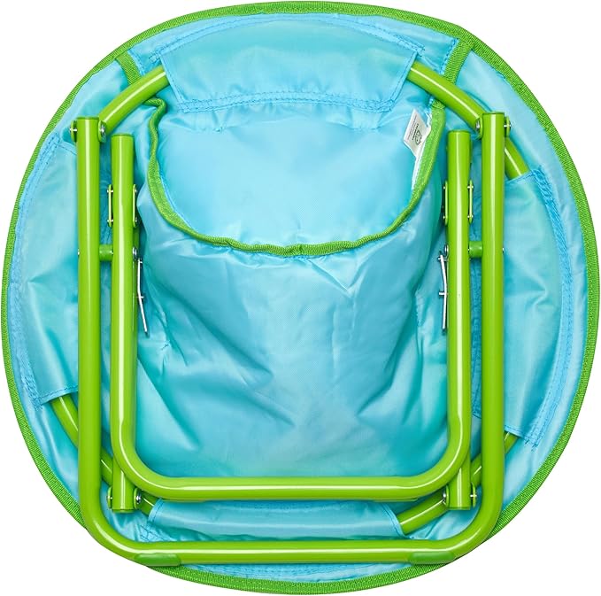 Idea Nuova Cocomelon JJ, Cody, and Nina Toddler 19” Folding Saucer™ Chair with Cushion, Ages 3+