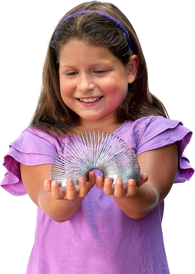 The Original Slinky Walking Spring Toy, 3-Pack Metal Slinky, Fidget Toys, Party Favors and Gifts, Kids Toys for Ages 5 Up, Amazon Exclusive by Just Play