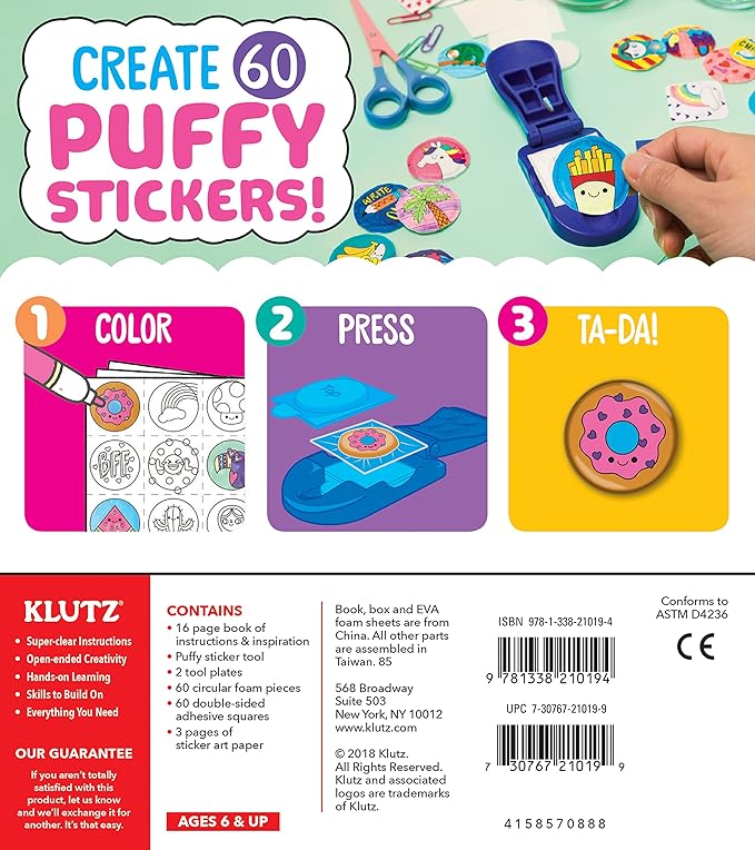 Klutz Make Your Own Puffy Stickers