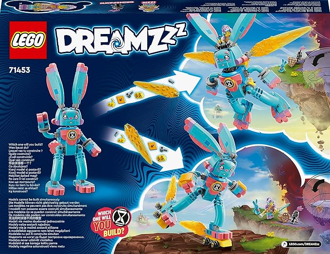 LEGO 71453 DREAMZzz Izzie and Bunchu The Rabbit, Building Figure with Rollers, 2 Construction for Imaginative Game Based on TV Series, Animal Toys for Children, Boys, Girls from 7 Years Old