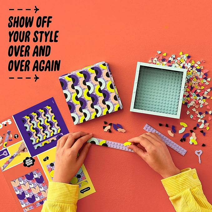 LEGO DOTS Big Box 41960 Arts and Crafts Set for Kids Aged 6 Plus, DIY Desk Tidy Organizer or Toy Jewelry Storage Tray, Decoration Creative Activity