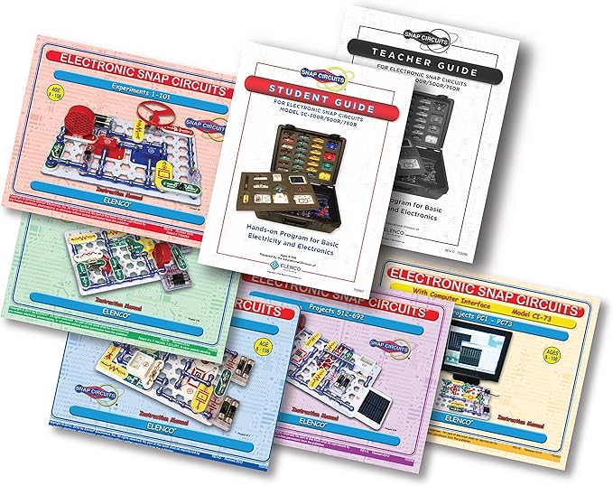 Snap Circuits Extreme SC-750R Electronics Exploration Kit + Student Training Program with Student Study Guide | Perfect for STEM Curriculum