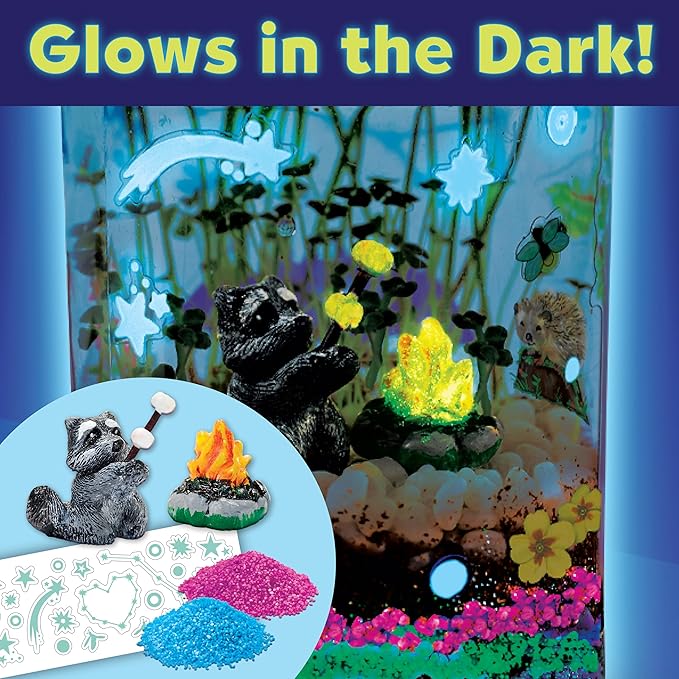 Creativity for Kids Grow 'N Glow Terrarium Kit for Kids - Educational Science Kits Ages 6-8+, Kids Gifts for Boys and Girls, Craft and STEM Projects