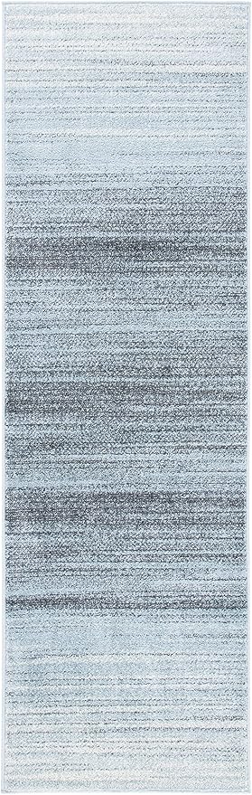 SAFAVIEH Adirondack Collection Runner Rug - 2'6" x 6', Grey & Light Grey, Modern Ombre Design, Non-Shedding & Easy Care, Ideal for High Traffic Areas in Living Room, Bedroom (ADR142G)