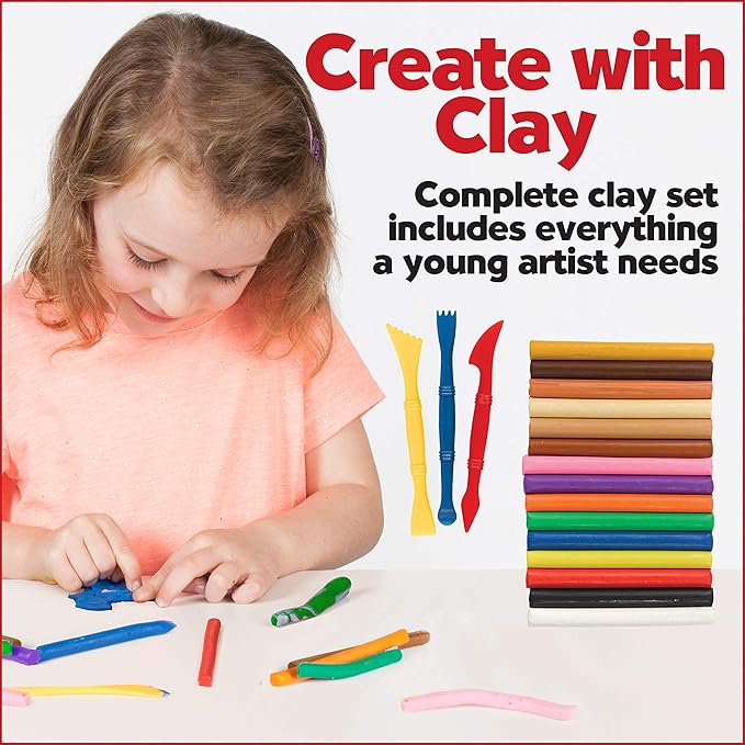 Faber-Castell World Colors Modeling Clay - Modeling Clay for Kids - Sensory Play