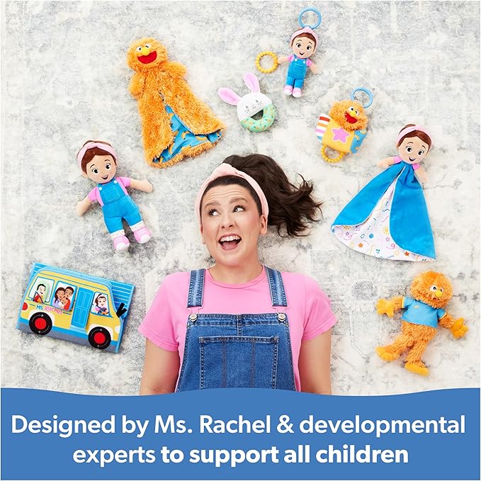 Ms. Rachel Official Surprise Learning Box, Educational Toys with Stuffed Animals, Sensory Toys & Activities for Babies, Toddler Toys for Girls & Boys Ages 3 Months - 2+ Years