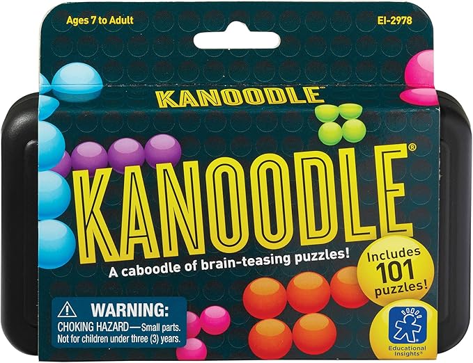 Educational Insights Kanoodle 3D Brain Teaser Puzzle for Ages 7+ Brain Games for Kids and Adults, Travel Games