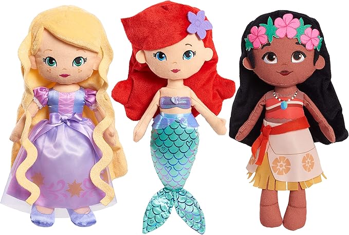 Disney Princess So Sweet Princess Ariel, 13.5-Inch Plush with Red Hair, The Little Mermaid, Kids Toys for Ages 3 Up by Just Play