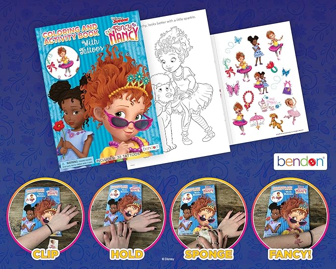 Coloring and Activity Book with Tattoos