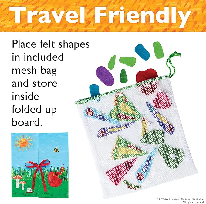 Creativity for Kids The Very Hungry Caterpillar Toy: Fun Felt Play - Busy Board for Toddlers from The World of Eric Carle Books, Preschool Arts and Crafts for for Kids Ages 3-5+