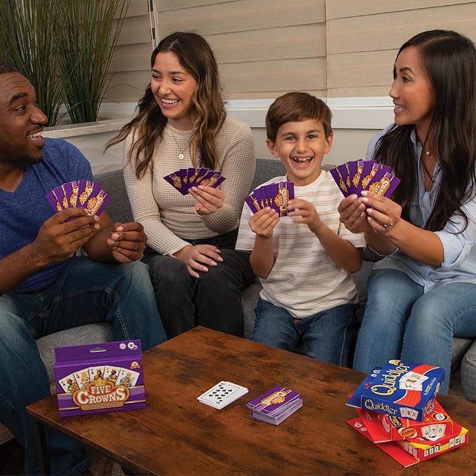 Five Crowns 4 Pack Bundle Card Games for Kids – Card Games for Adults, Family Games Night, Card Games for Families, Multi-Player, Screen Free, Travel Games, Playing Cards, Memory Game, Learning Games