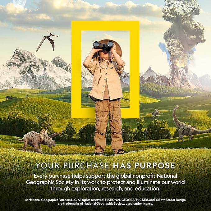 National Geographic Junior Microscope for Kids- Kit Includes Up to 250x Magnification Handheld Mini Attachment, 12 Slides, Lab Guide, Science Toy for Ages 6-12, STEM Project