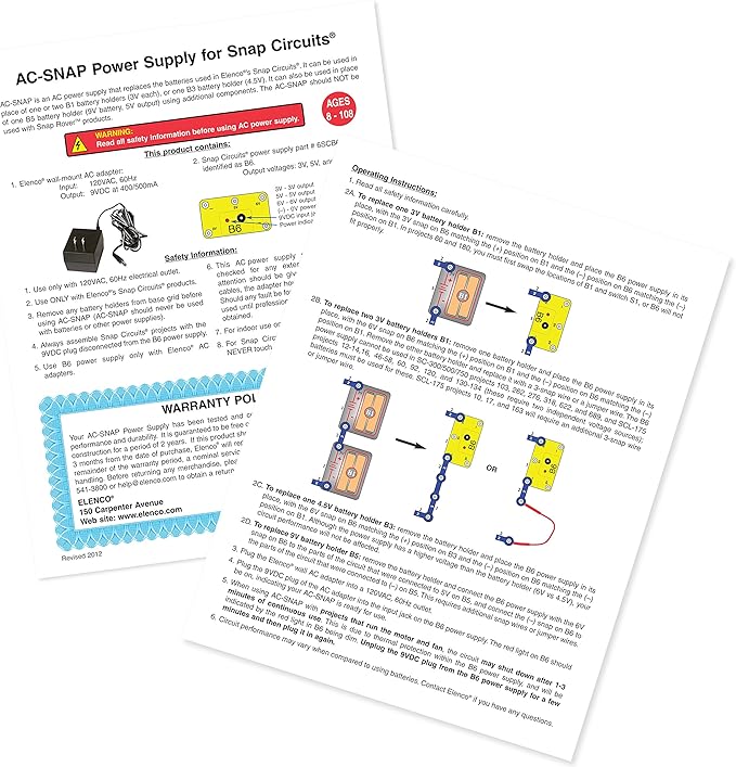 Snap Circuits - Battery Eliminator