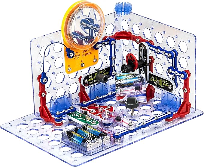 Snap Circuits 3D Illumination Electronics Exploration Kit | Over 150 STEM Projects | Full Color Project Manual | 50 Parts | STEM Educational Toys for Kids 8+