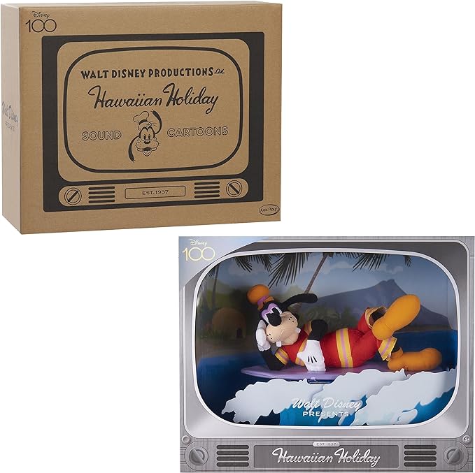 Disney100 Years of Wonder Walt Disney Presents “Hawaiian Holiday” Goofy Collectible Plush Stuffed Animal, Kids Toys for Ages 5 Up, Amazon Exclusive by Just Play
