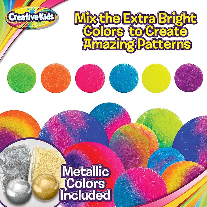 Magic Bouncy Ball Factory Set - Make 75 Stunning DIY Bouncy Balls, Light-Up Magic Balls! Science Kits for Kids, Perfect for Science Projects and Science Parties!