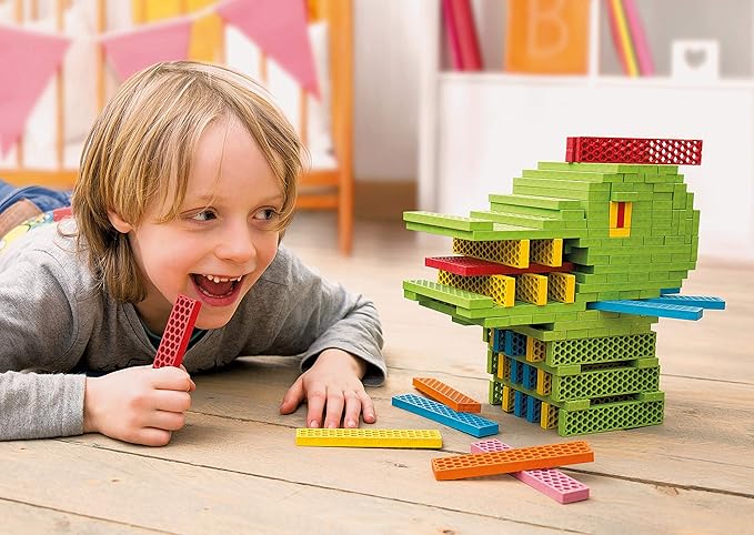 Tegu 200 Piece Perfect Blocks Building Set, Multicolor (Amazon Exclusive)