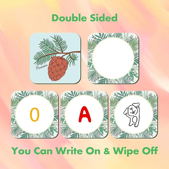 Hebayy Memory Matching Game, 72 PCS Grow A Garden Matching Cards for Toddlers 36 Designs Memory Cards Educational Toys for Preschool 4 5 6 Years Old