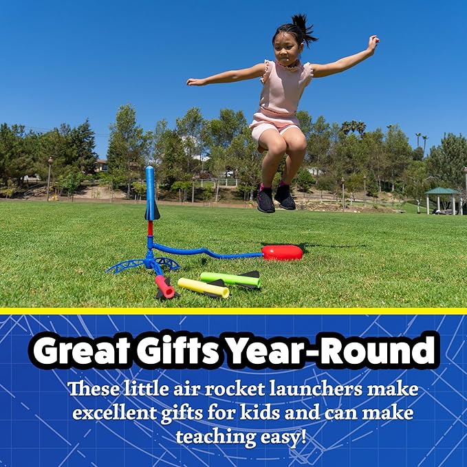 Stomp Rocket Stompin' Science Book - Use with Toys Rocket Launcher Kits for Kids - Introduction to STEM Educational Book for Boys & Girls, Fun, Interactive Outdoor Play, Learning Activity & Discovery