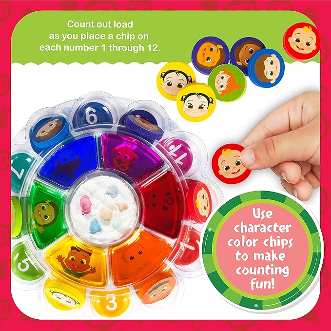 Cocomelon Color Science Kit - 5 Kids Science Experiments of Mixing, Sorting and Counting - Color Chemistry Lab Set for Kids - Educational Learning STEM Science Kits