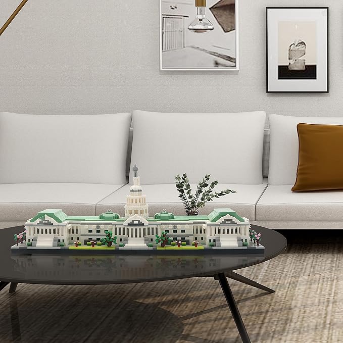 Micro Mini Blocks United States Capitol Building Architecture Model Famous Landmark Collection Set, Toys Presents for Adult and Kid Age of 14+ 3630 PCS