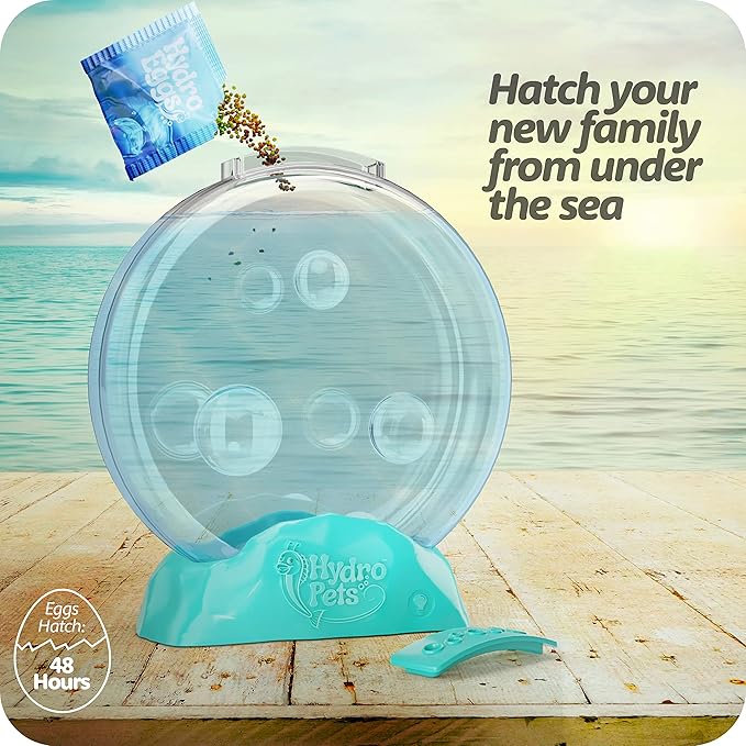 Live Sea Pets Habitat Kit, Light Up Tank - Science Experiments Kits - Educational STEM Kids Toys for Boys & Girls Age 6, 7, 8, 9, 10-12+ Year Old Toy Gifts - Hatch & Grow Aquatic HDROPT