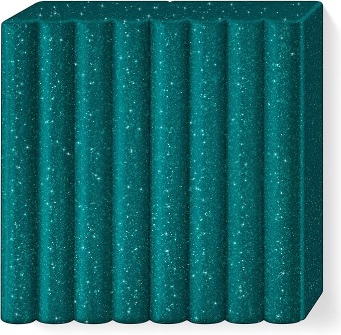 STAEDTLER 8010-562 FIMO Effect Oven-Hardening Polymer Modelling Clay - Galaxy Green (57g)