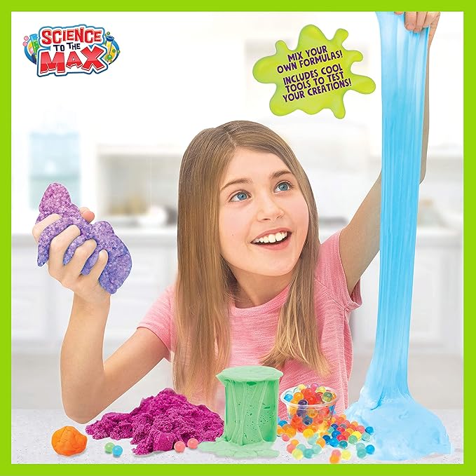 Be Amazing! Toys Super Squishy Science Lab STEAM Science Kit for Kids - Kid Chemistry Kit - Make Your Own Slime, Putty, Quicksand and More - Mind Blowing Experiments – Ages 8-12