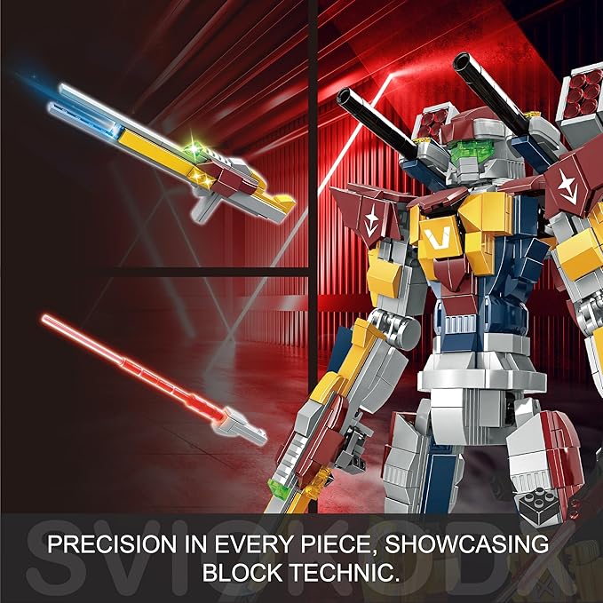 SVIOKODX Mecha Building Block Sets,Bladed Attacker Robot Model Kits for Adults,Cool Bricks Mech,Collectible Kits for Kids Boys 8+ (1099 PCS)