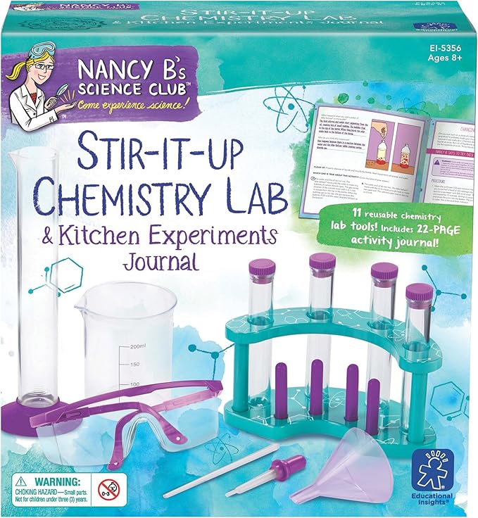 Educational Insights Nancy B's Science Club Stir-It-Up Chemistry Lab & Kitchen Experiments Journal