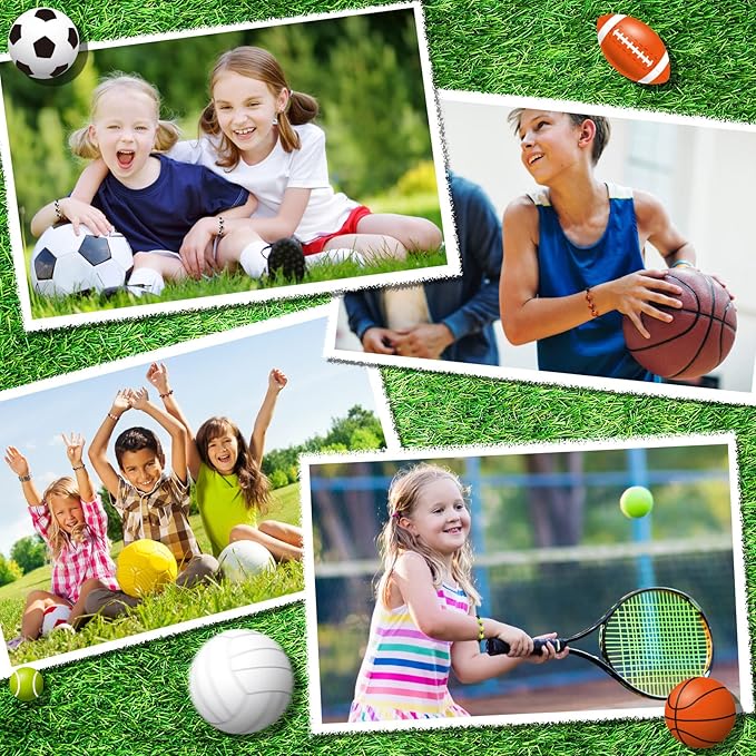 36 Pack Valentines Day Sports Gift Set Include Sports Valentine's Day Cards Adjustable Sport Party Charm Bracelet for Classroom Exchange Prizes Kids Party Favor Teens Adults Sports Team Greeting Favor