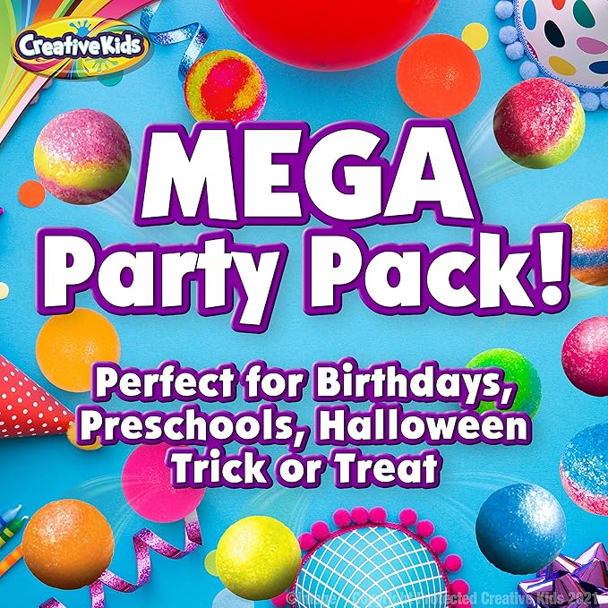 Creative Kids Make Your Own Bouncy Ball Kit - 12 Individual Packs - DIY Science Party Favors & Goody Bag Stuffers - Bulk Craft Bouncy Ball Making Kit - Ideal Valentines Gifts for Classroom