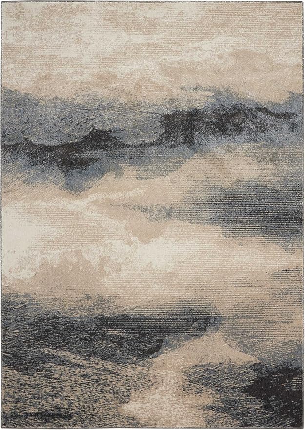 Nourison Maxell Nourison 2'2" x 3'9" Area Rug, Easy-Cleaning, Non Shedding, Bed Room, Living Room, Dining Room, Kitchen (2x4)