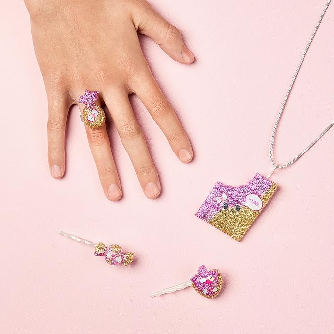 Sweets Jewelry Pack - Quick & Easy DIY Resin Inspired Craft Activity Kit for Kids Ages 7 & Up, Multicolor (10876)