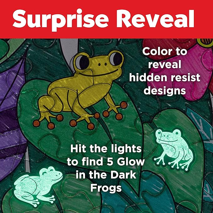 Faber-Castell Color by Number Puzzle, Jungle - 100 Pieces, Art Project for Kids Ages 6+