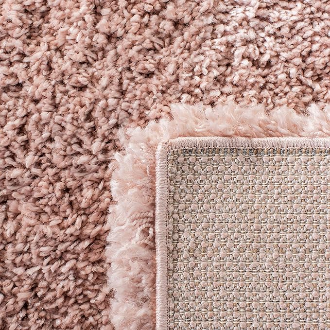 SAFAVIEH Royal Shag Collection Runner Rug - 2'2" x 8', Plum, Non-Shedding & Easy Care, 2-inch Thick Ideal for High Traffic Areas in Living Room, Bedroom (RYG115U)